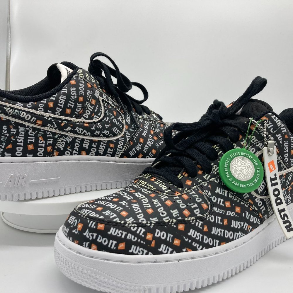 Nike air force 1 low (just do it) A06296-001 black/white /total orange US 11.5